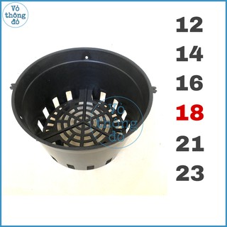 Chậu nhựa đen f12