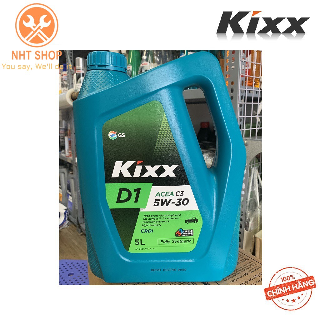 Dầu Nhờn Động Cơ Diesel Kixx D1 C3 5W30 Gốc Tổng Hợp Đặc Biệt – 5L – NHT Shop