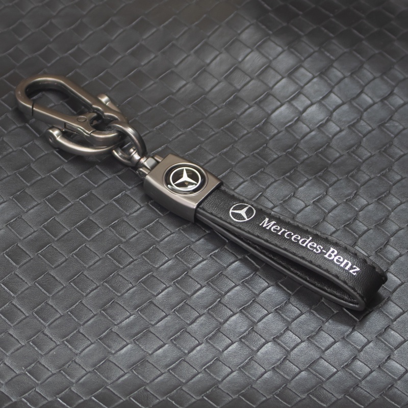 Móc Chìa Khóa Bằng Da PU Và Kim Loại Cho Mercedes Benz Class W212 W211 W210 W203 W204 W205 CLA GLK CLS A C E