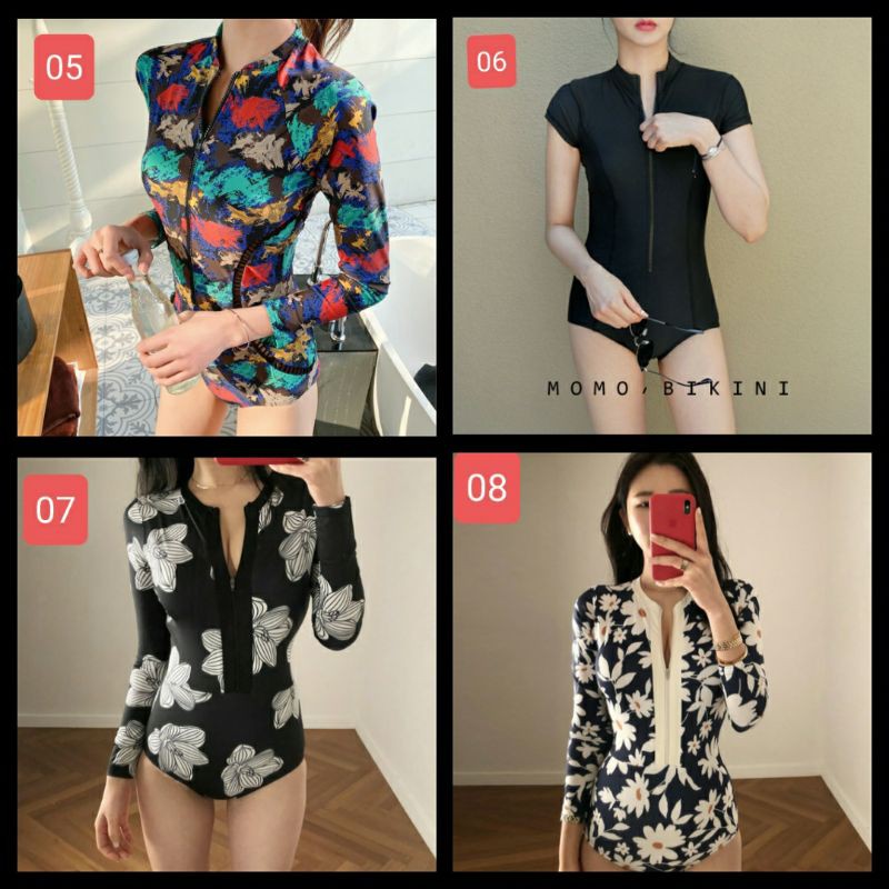 Bikini Cao Cấp Mẫu Mới 2021 Áo Tắm Đồ Bơi Liền Thân Khóa Kéo Ngực Sexy Gợi Cảm (sẵn size M)