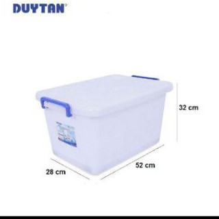 Thùng nhựa vuông 30L Duy Tân có bánh xe