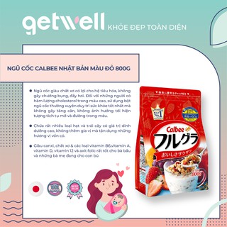 NGŨ CỐC CALBEE MÀU ĐỎ 800G