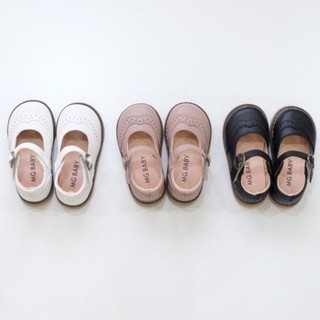Giày búp bê trẻ em- da mềm cổ điển