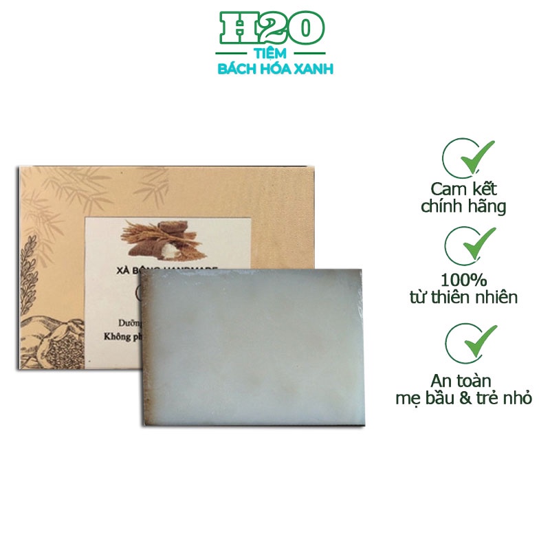 XÀ BÔNG CÁM GẠO - Tinh chất sữa gạo làm trắng da, dướng ẩm - 100% OGANIC lành tính - An toàn với người, thiên nhiên