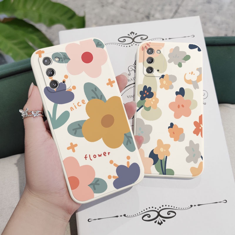 Ốp Điện Thoại Silicon Dẻo Họa Tiết Hoa Hướng Dương Xinh Xắn Cho Samsung Galaxy Note 20 Ultra 10 Plus 9