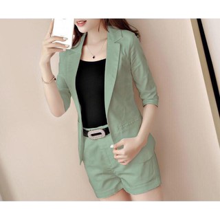 Set bộ vest short 3 món cực xinh - mua set bộ vest short đẹp rẻ