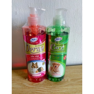 Sữa tắm - dầu tắm cho chó bio care diệt ve rận, dưỡng da, trị nấm cho chó mèo 450ml - 500ml