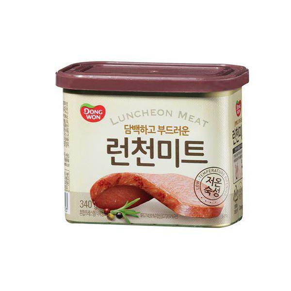 [NẮP ĐỎ] Thịt Hộp Dongwon Hàn Quốc Luncheon Meat 340G - Thịt Hộp Ham / Thịt Heo SPAM Nhập Khẩu Đóng Hộp / Đồ Hộp Ăn Liền