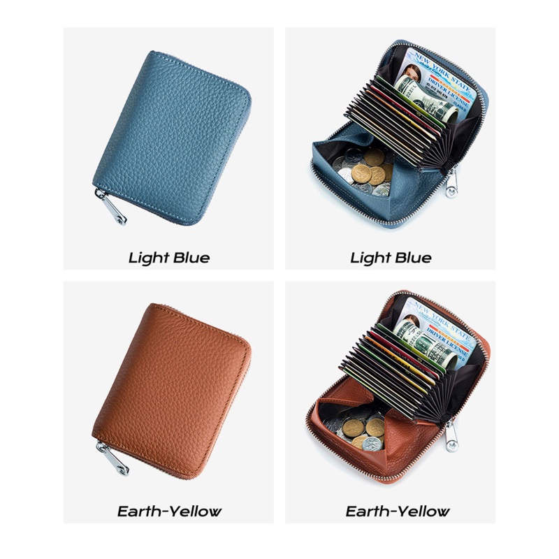 Ví Đựng Thẻ Nhiều Ngăn Có Khóa Kéo Thời Trang YOUYO