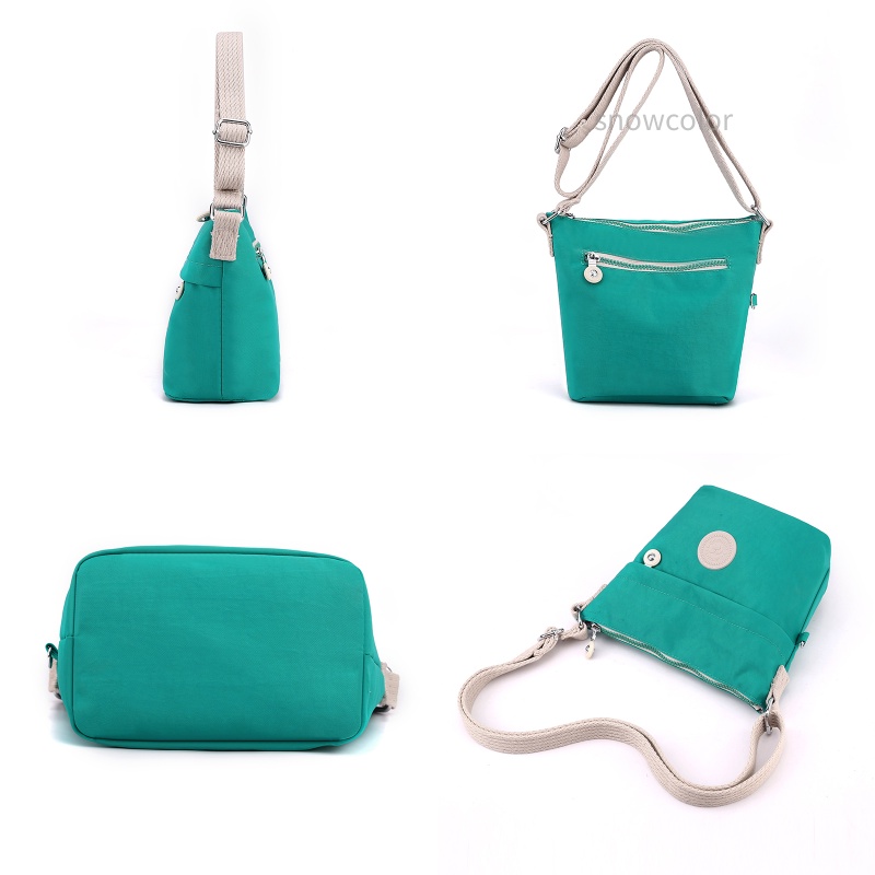 Túi Đeo Chéo Canvas Chống Thấm Nước Phong Cách Hàn Quốc Cho Nữ