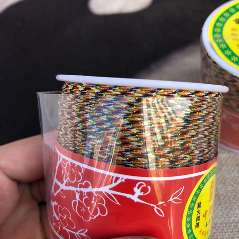 Dây chỉ ngũ sắc bảo bình an, trừ tà trấn sát, có thể dùng để tết vòng tay phong thủy, vòng trừ tà