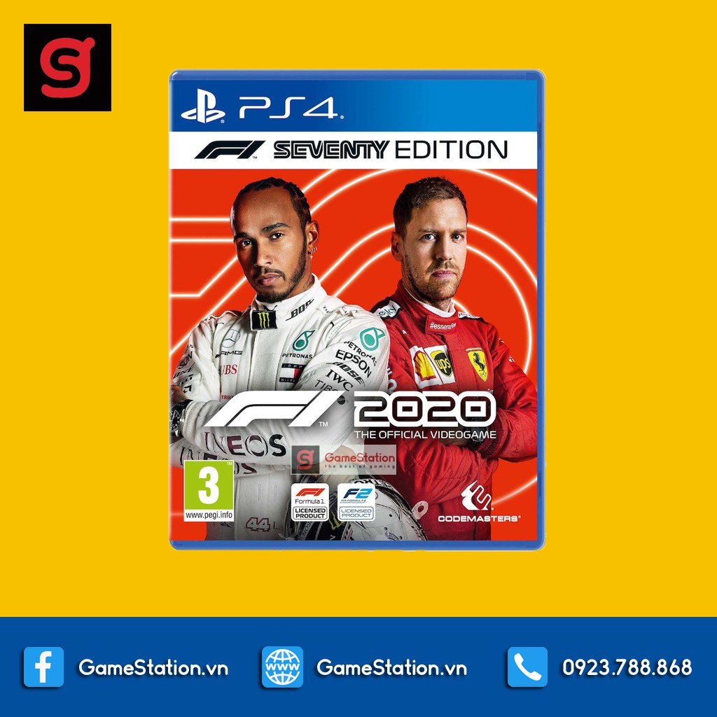 [Mã 267ELSALE hoàn 7% đơn 300K] Đĩa Game PS4: F1 2020 Seventy Edition Cho Máy PS4