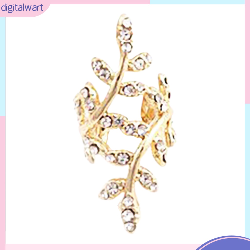 Khuyên vành tai đơn thiết kế hình chiếc lá duyên dáng cá tính dễ thương dành cho nữ