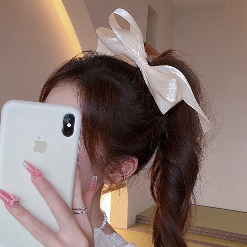 Kẹp Tóc Nơ Ruy Băng Thời Trang Nữ Tính