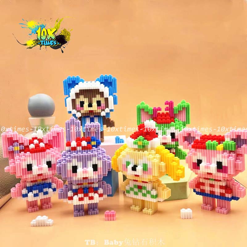 (15cm) mô hình lắp ráp cáo thỏ stella lou đứng cute dễ thương  tặng sinh nhật bạn gái