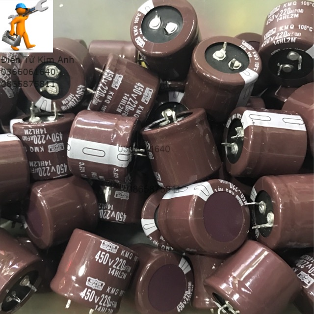 2 tụ hoá 220Uf-450V