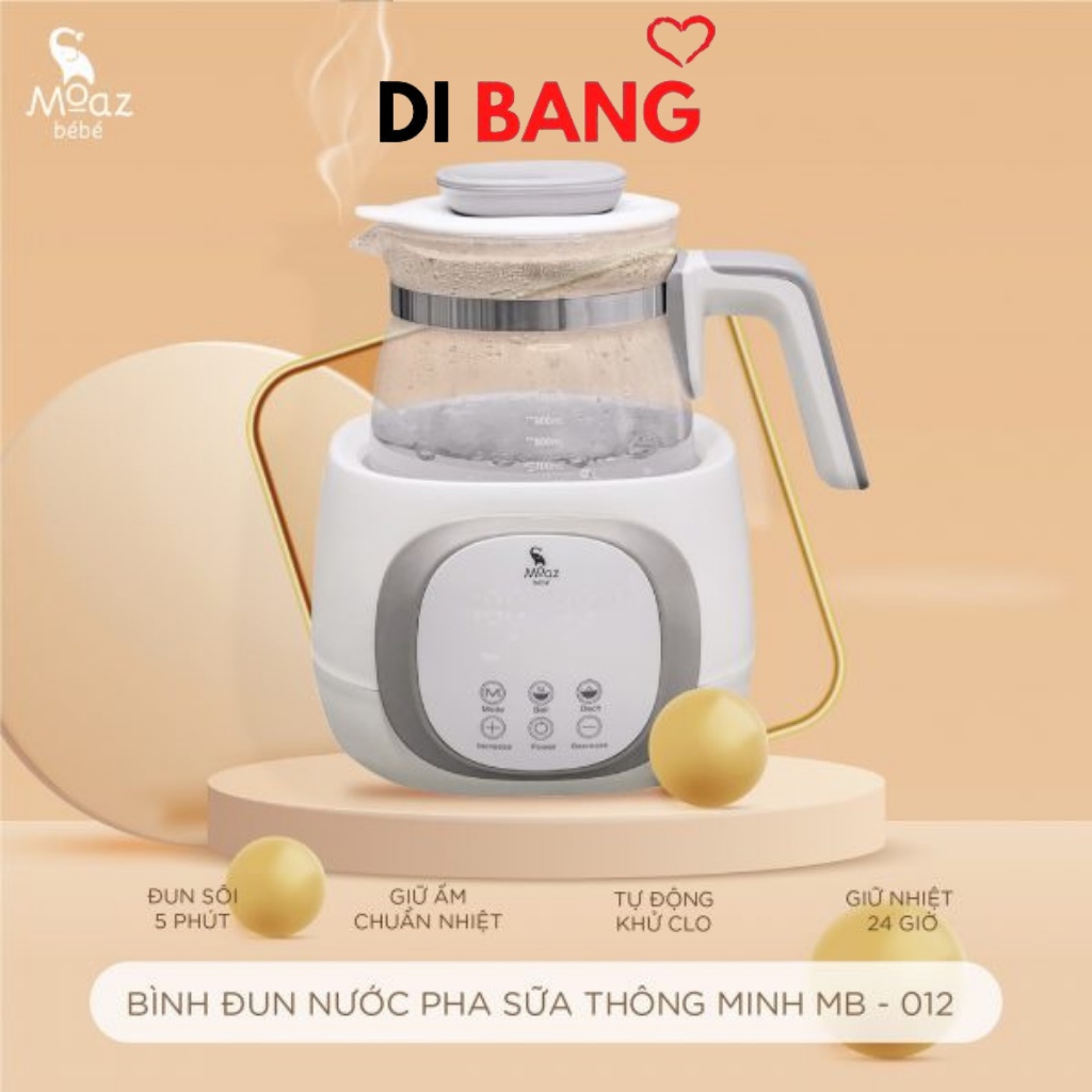 Bình đun nước pha sữa thông minh Minh MOAZ BEBE MB-012 dung tích 1 L