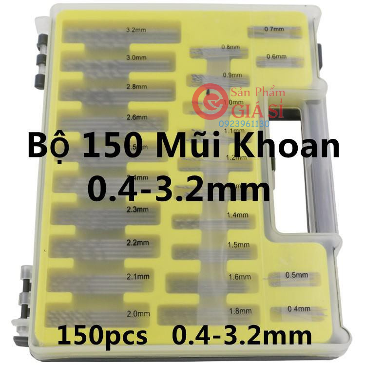 Bộ 150 Mũi Khoan 0.4-3.2mm ❤️freeship❤️