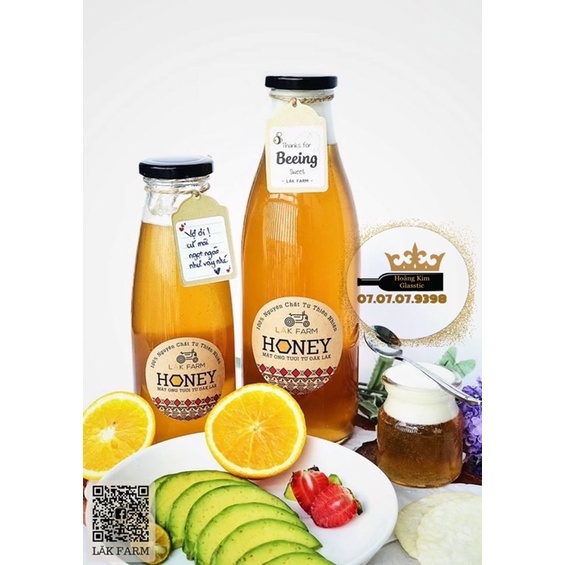 CHAI THỦY TINH 500ML NẮP THIẾC/ CHAI NƯỚC ÉP_SỮA