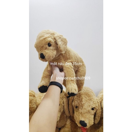 Chó nhồi bông GOLDEN GOSIG IKEA -gối ôm chó nâu lông mịn- chính hãng
