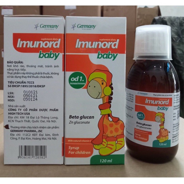 Imunord baby - giúp ăn ngon miệng, hỗ trợ miễn dịch