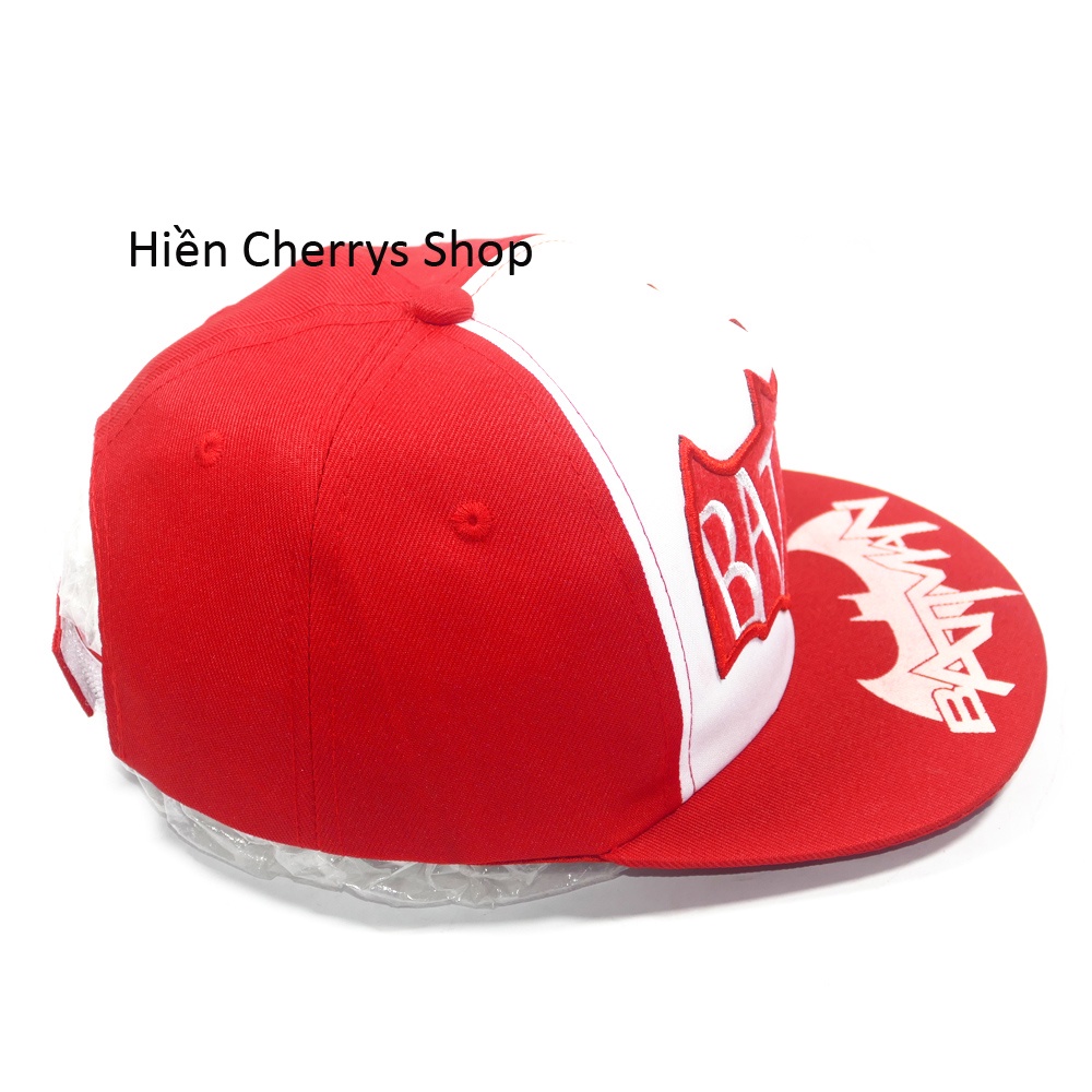 Nón hiphop BATMAN nhí cho trẻ em - Chất liệu vải Sam sung&amp; Cotton cao cấp tạo cảm giác êm ái cho bé