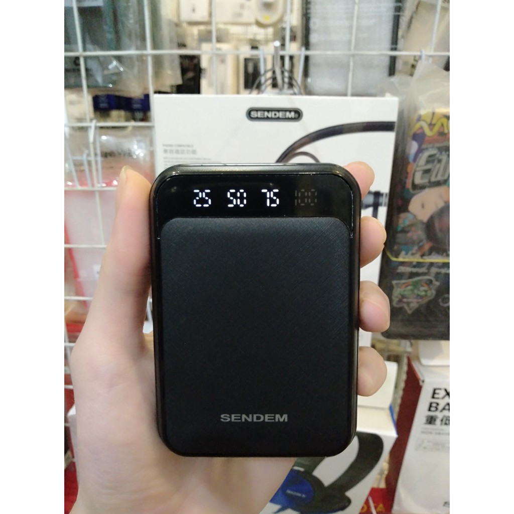 Pin sạc dự phòng 10.000mAh SENDEM P300, Sạc dự phòng mini giá rẻ