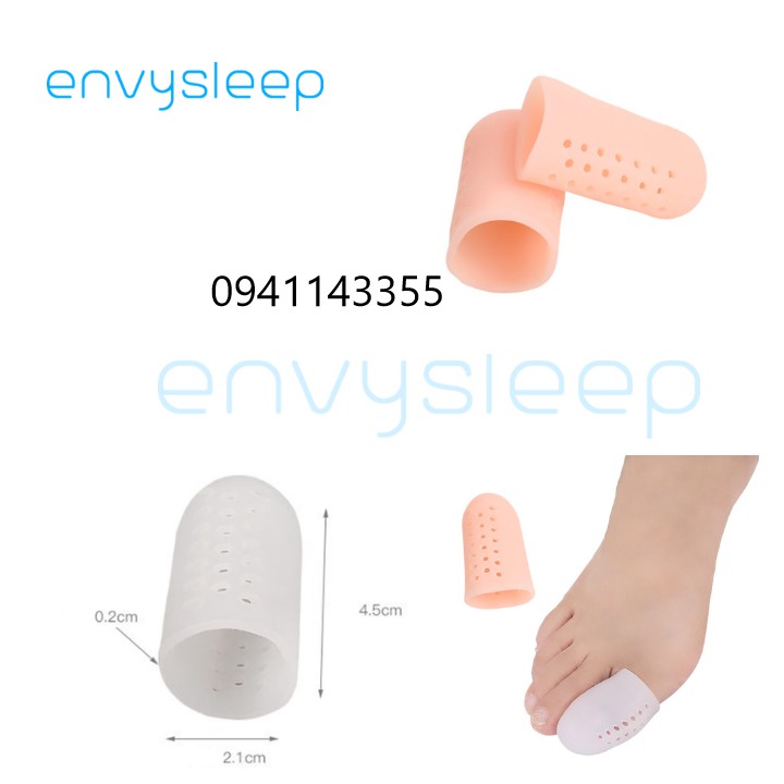 [NEW] Lót giày Silicon ngón chân cái ENVYSLEEP (LỖ THOÁNG KHÍ) giảm đau chai ngón, giảm mụn nước, Bộ 2 cái