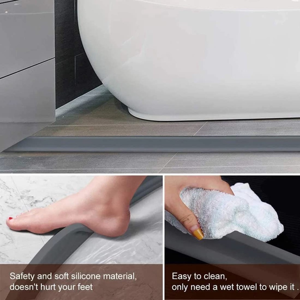 A-LIFE Miếng Chặn Bồn Rửa Chén / Sàn Nhà Tắm Bằng Silicone Dẻo Kẻ Sọc