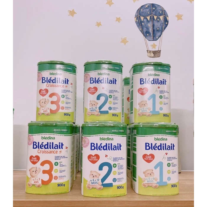 Sữa bột BLEDILAIT Pháp số 1 - 2 - 3 / Lon 900gr