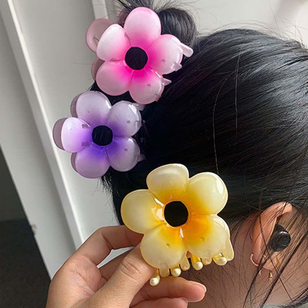 Kẹp Tóc Trong Suốt Phong Cách Vintage Thanh Lịch Cho Nữ