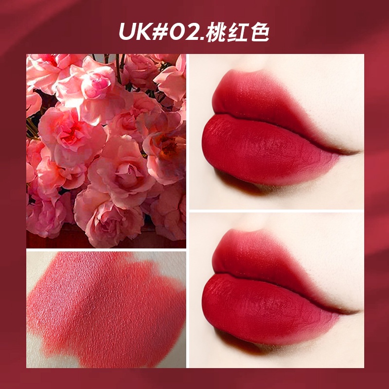 ZUK Peach Milkshake Velvet Lipstick Matte Plump And Smooth Color Lipstick