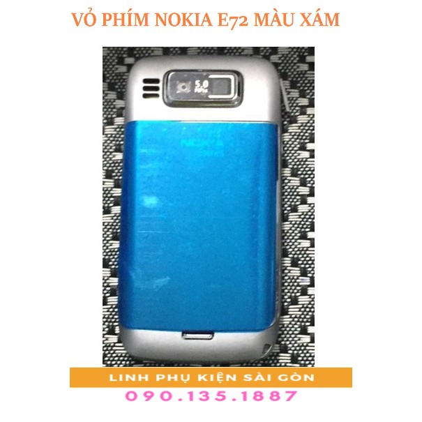 VỎ PHÍM NOKIA E72 MÀU XÁM