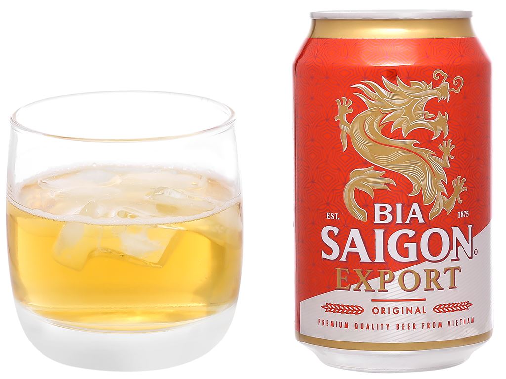 Thùng 24 Bia Sài Gòn Export 330ml / Lốc 6 lon bia SAIGON export 330ml