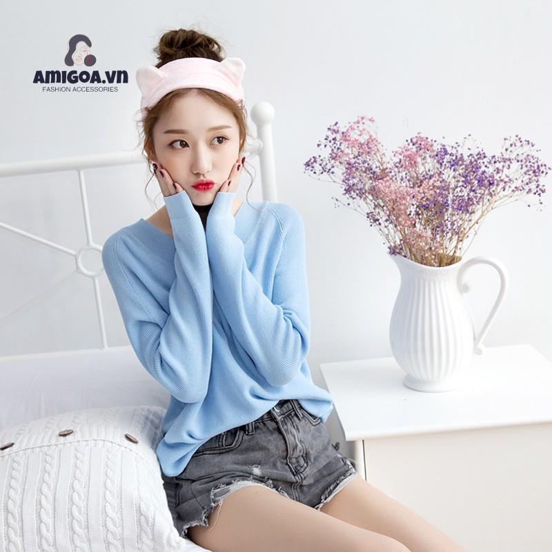 Băng Đô Tai Mèo Dễ Thương Dùng Khi Rửa Mặt/ Trang Điểm