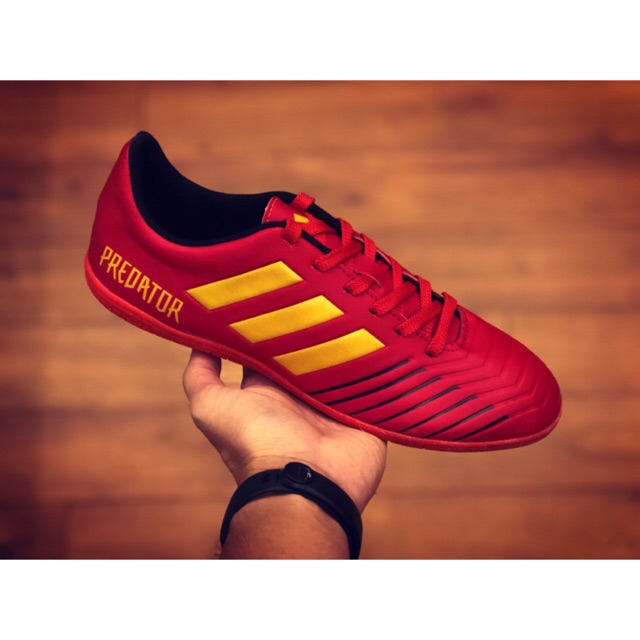 Giày Bóng Đá Predator Futsal "Red/Gold" Ráp Đế