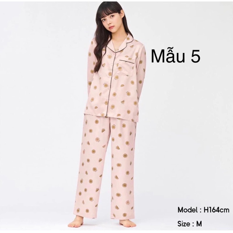 Bộ ngủ Gu Pyjama Satin lụa Nhật bản