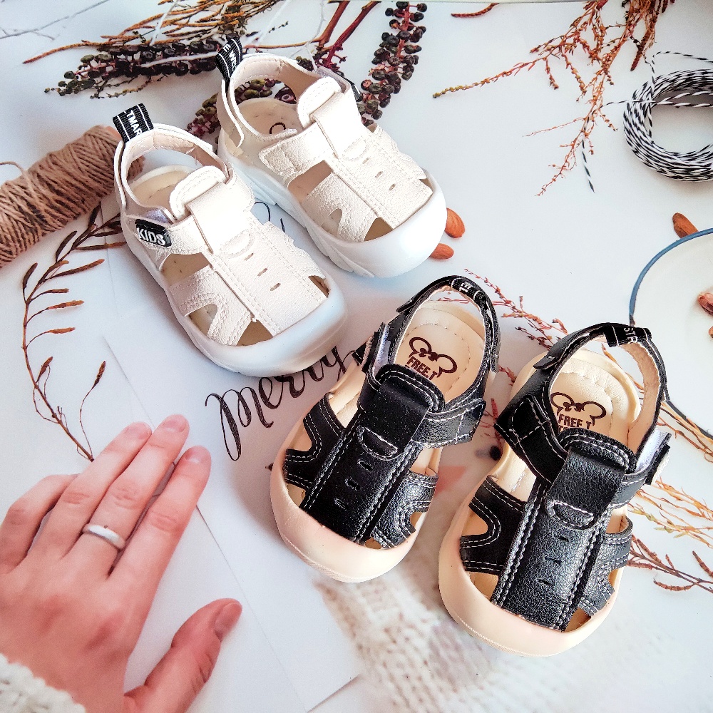 Giày Trẻ Em Bé Trai Xuân Hè Đế Mềm Baotou KIDS 8552