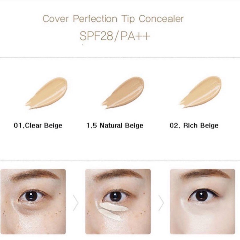 CHE KHUYẾT ĐIỂM THE SAE.M Cover Perfection Tip Concealer | BigBuy360 - bigbuy360.vn