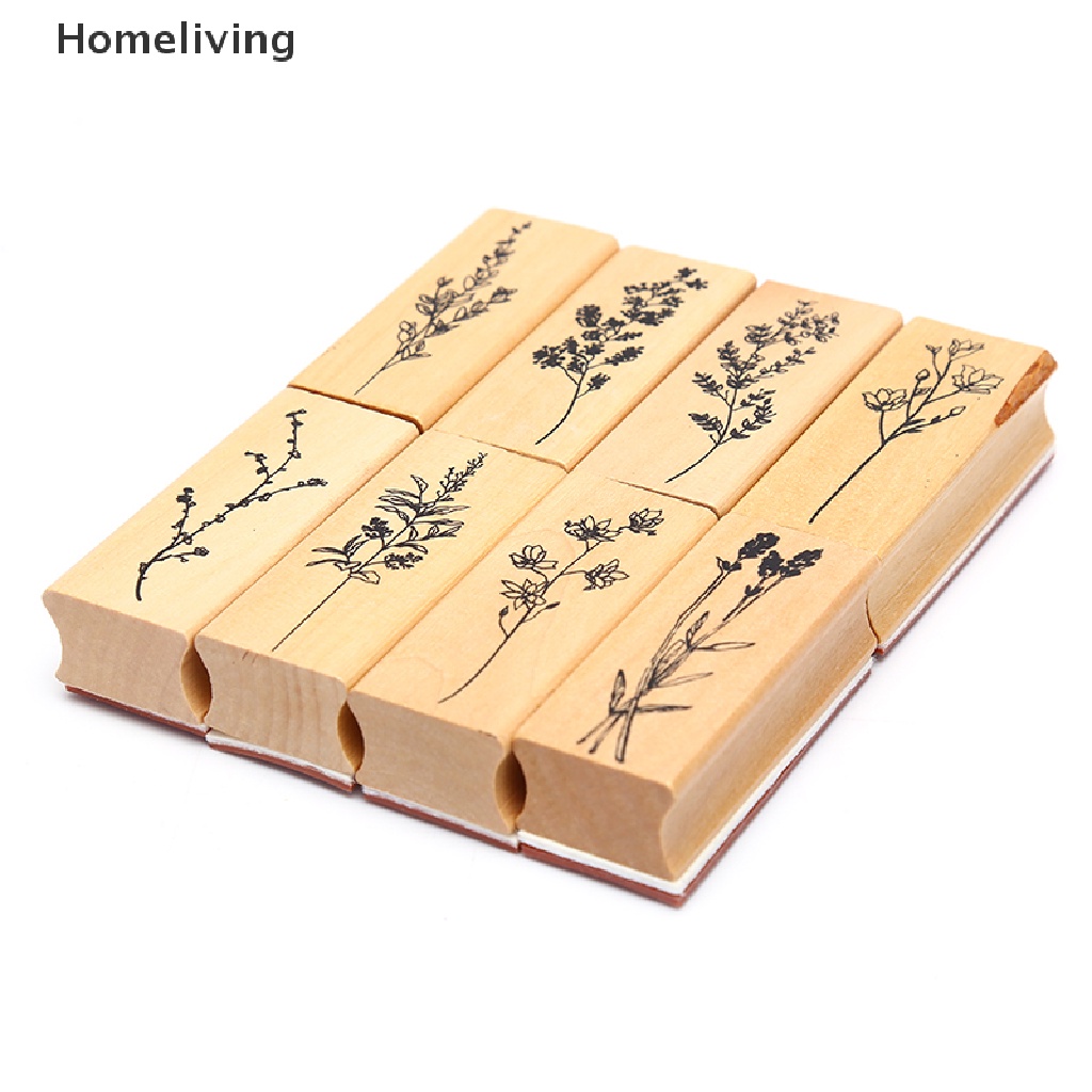 Con Dấu Gỗ In Hình Cây Cối Phong Cách Vintage Trang Trí Sổ Tay DIY