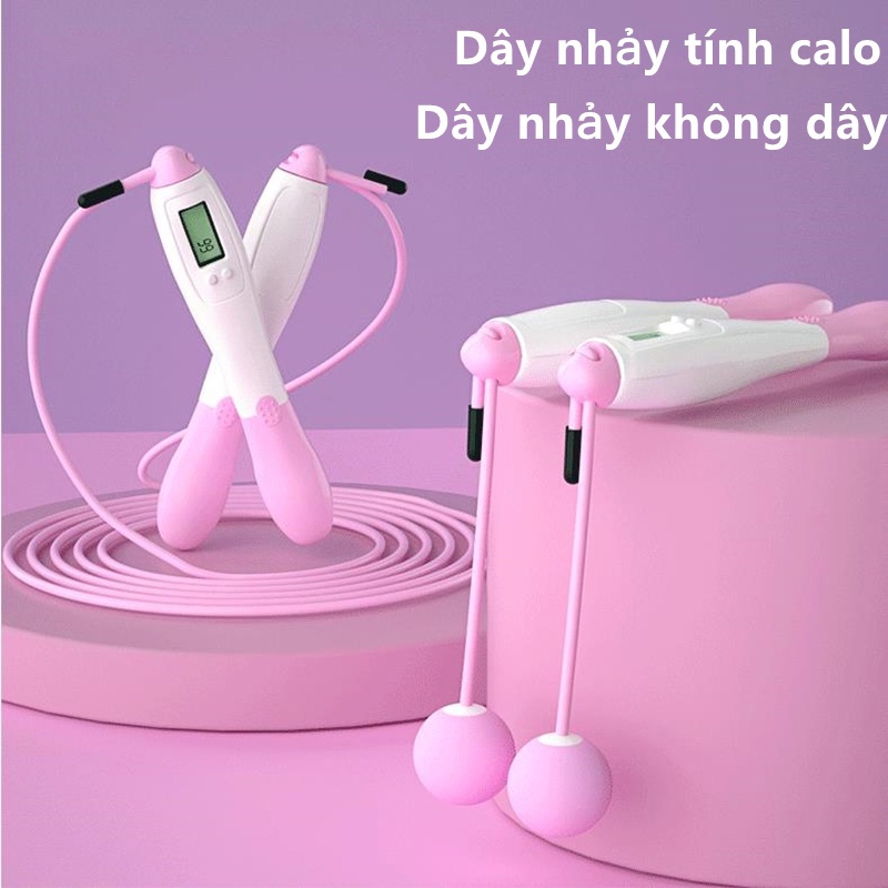 Dây Nhảy Đếm Số Tự Động 4 Chế Độ, Lõi Thép Cao Cấp, Có Tay Cầm Chống Trượt-Giao Màu Ngẫu Nhiên