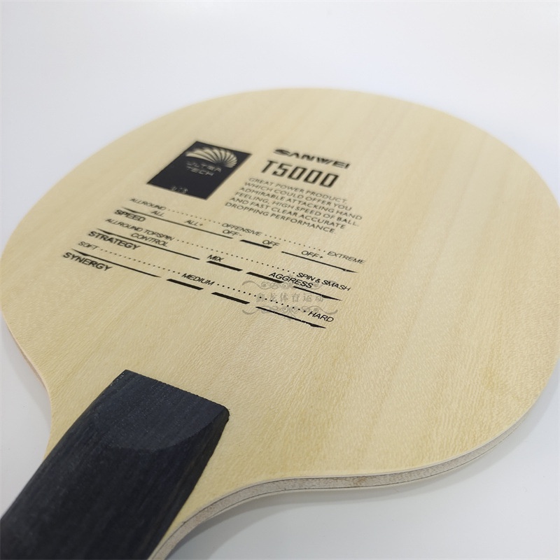 Cốt vợt bóng bàn Sanwei T5000 ; 2 lớp LD carbon)