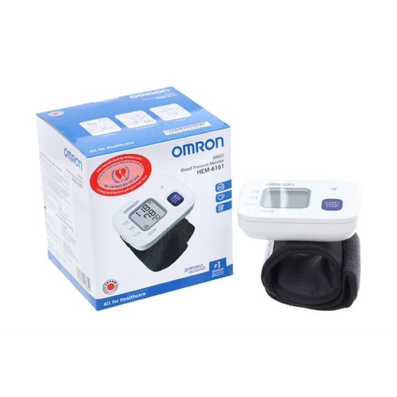 Máy đo huyết áp, máy đo huyết áp cổ tay tự động OMRON HEM-6161 bảo hành 5 năm