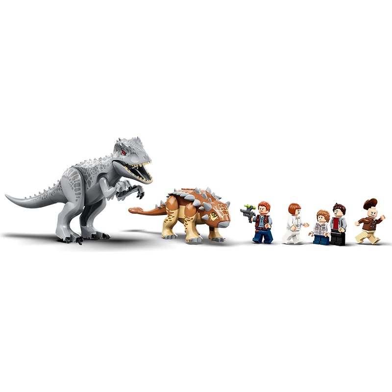 Jurassic World lego comaptible Indominous Rex vs. Ankylosaurus building blocks with minifigures for kids lego toys birthday gift