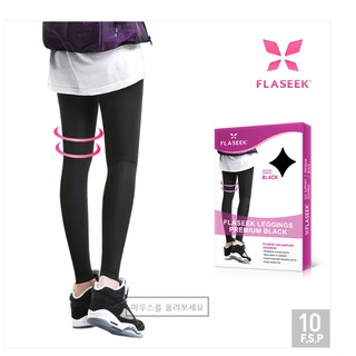 Quần Legging đàn hồi cao cấp  Flaseek Premium BLACK