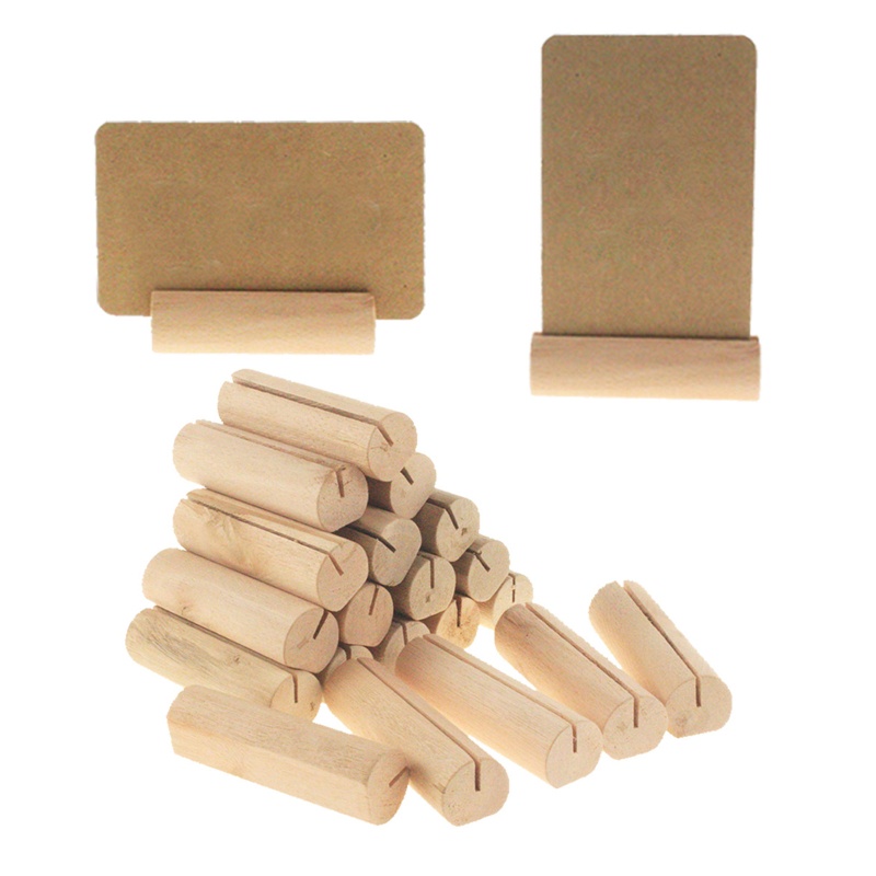 Set 20 Giá Đỡ Thẻ Số Bàn Bằng Gỗ Cho Tiệc Cưới/Tiệc Tùng