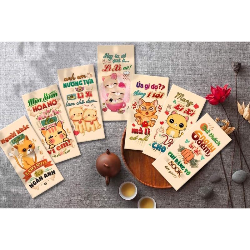 Xưởng sỉ bao lì xì 2023 - li xi Tết giá rẻ ( mẫu 41 - 66 )