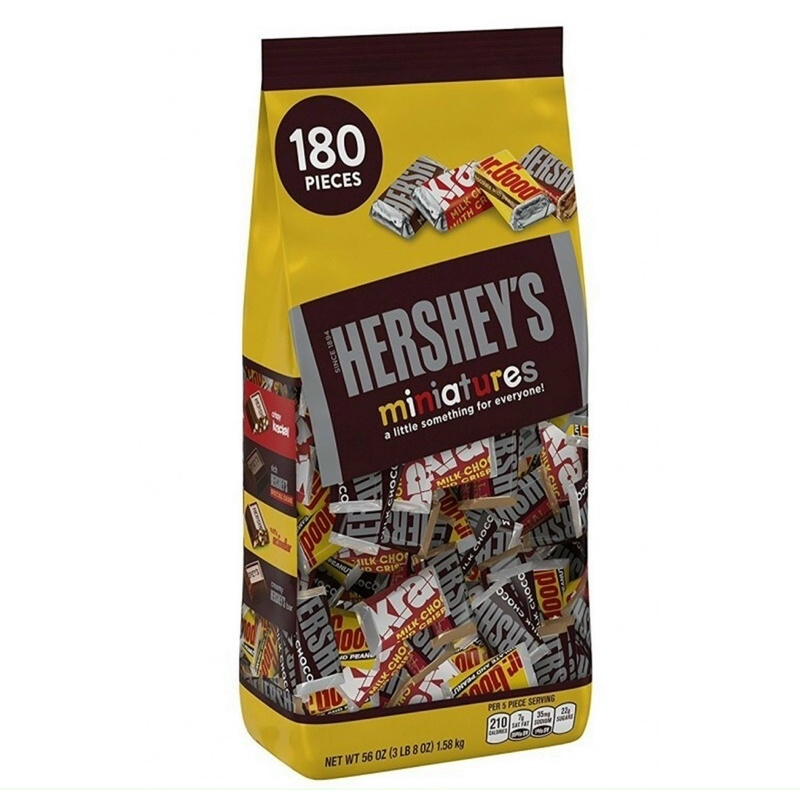 Socola Hershey's Miniatures 1,58 kg 180 viên
