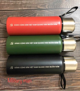 Bình giữ nhiệt ĐẢNG- Logo Cờ búa liềm