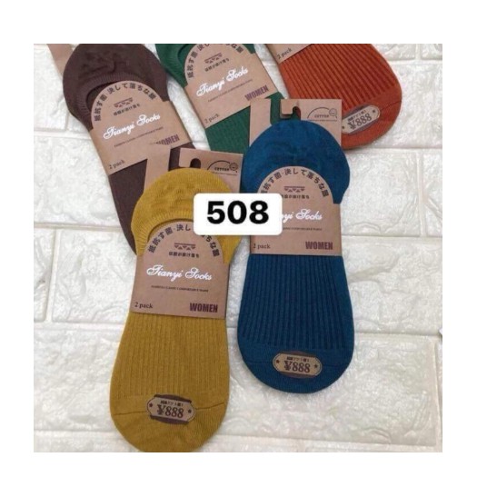 Tất Hài Nữ Cotton 508 Có Gân Rất Đẹp